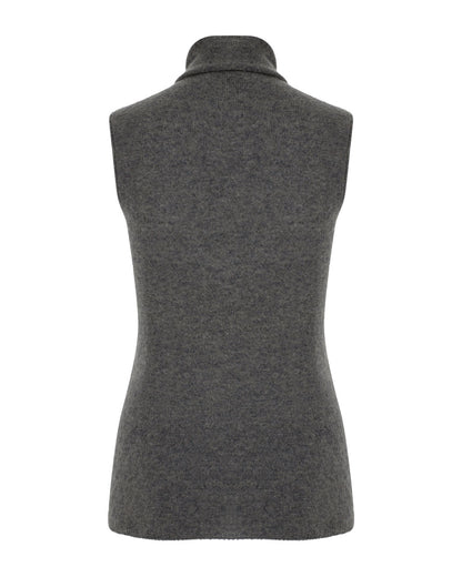 Sleveless Cashmere Turtleneck Top