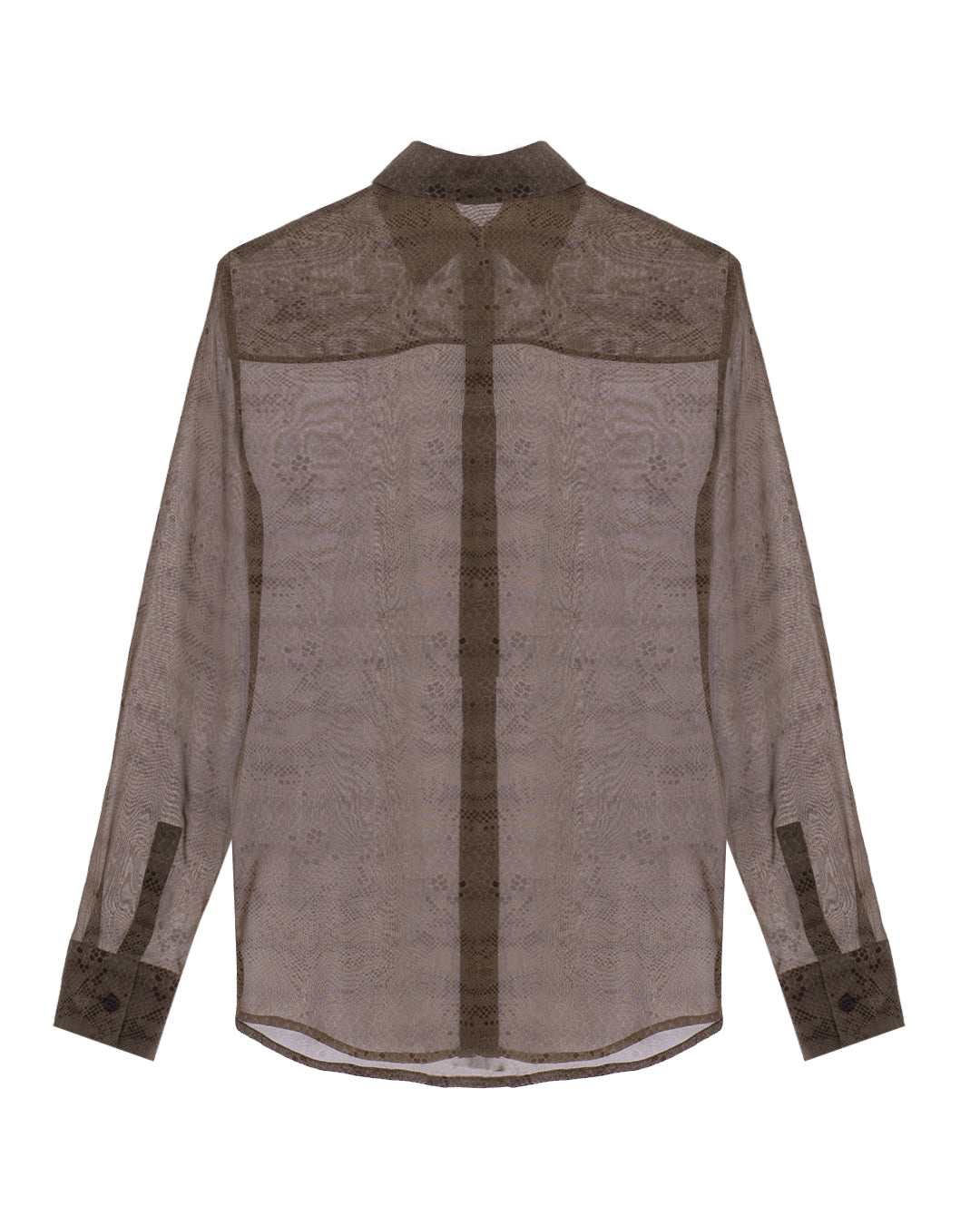 SnakePrint Silk Shirt