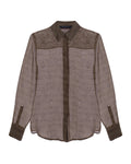 SnakePrint Silk Shirt