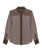 SnakePrint Silk Shirt