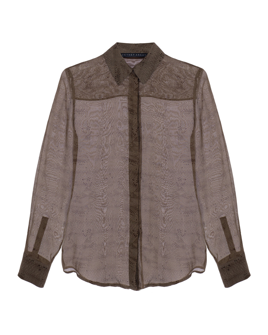 SnakePrint Silk Shirt