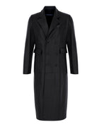 Snakeprint Leather Coat