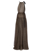 Snakeprint Silk Helen Dress