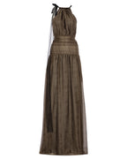 Snakeprint Silk Helen Dress
