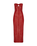Zeynep Arçay Resort 2026 - Strapless Leather Dress