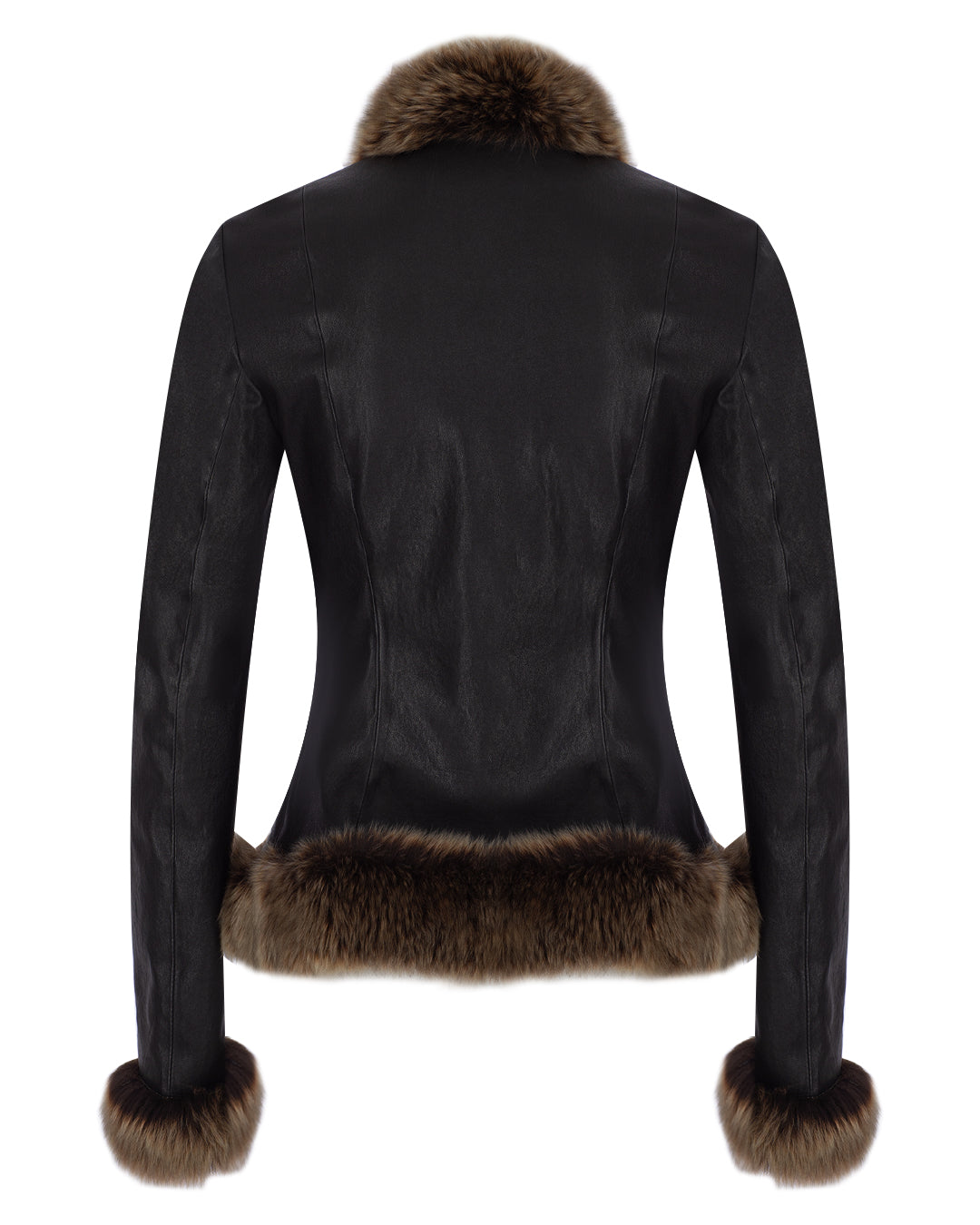 Stretch Leather Fur Blazer