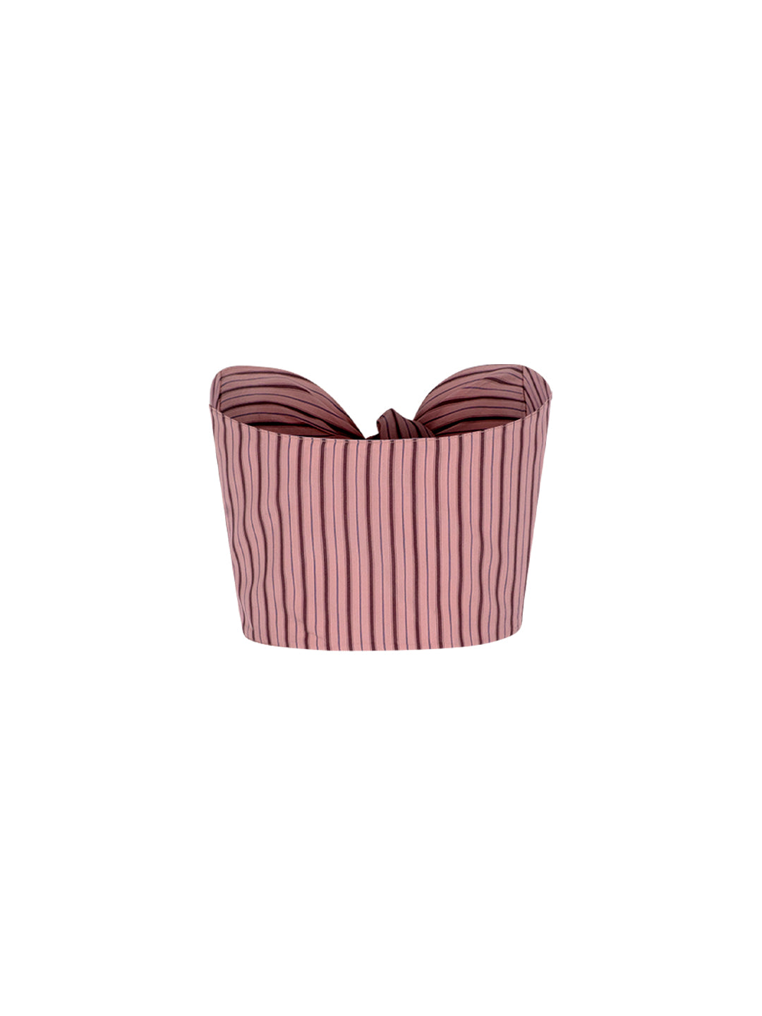 Striped Bow Bustier