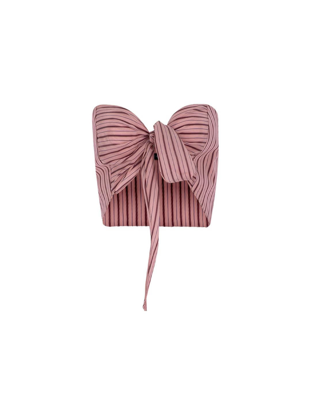 Striped Bow Bustier