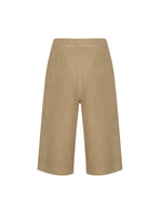 Suede Bermuda Shorts