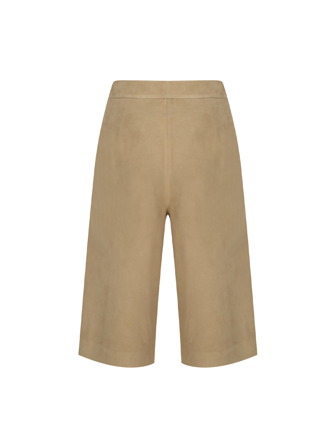 Suede Bermuda Shorts