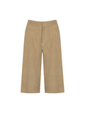 Suede Bermuda Shorts