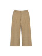 Suede Bermuda Shorts