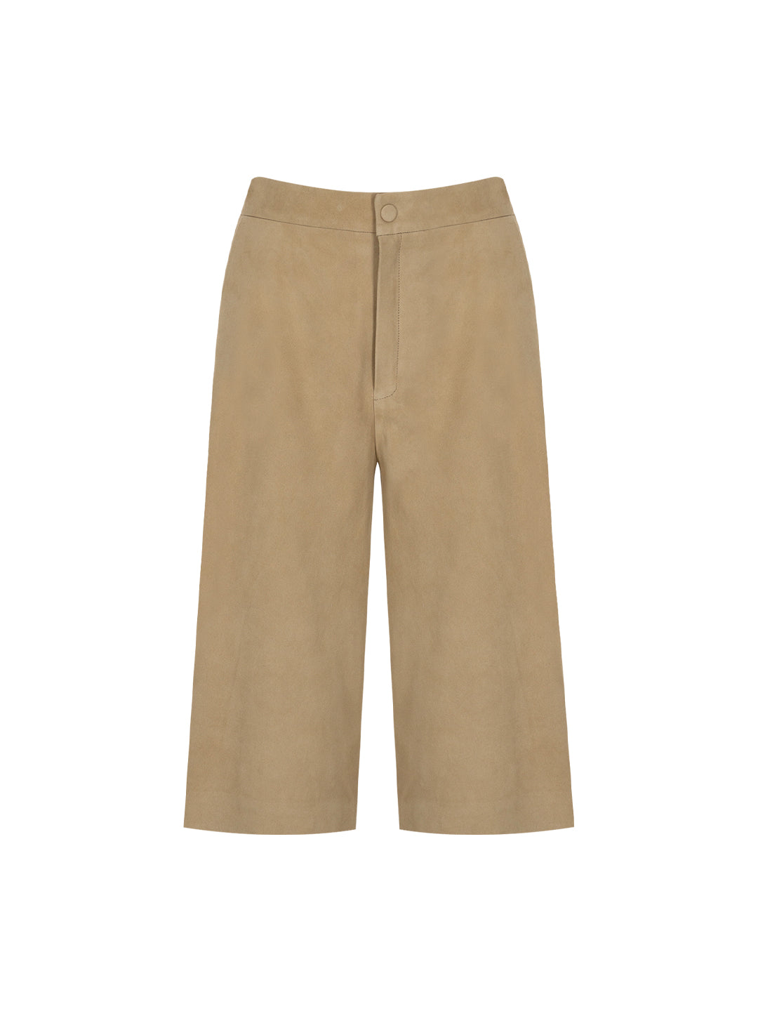 Suede Bermuda Shorts