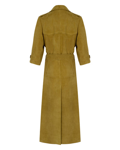 Suede Trench Coat