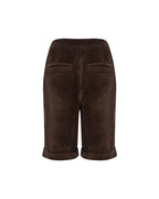 Zeynep Arçay Resort 2026 - Suede Bermuda Shorts
