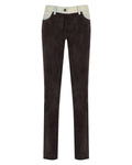 Suede/Denim Pants