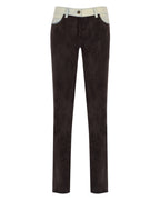 Suede/Denim Pants
