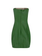 Tulip Mini Leather Party Dress