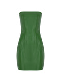 Tulip Mini Leather Party Dress