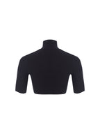 Turtleneck Crop Knit Top