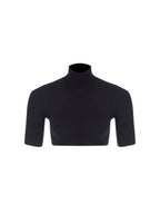 Turtleneck Crop Knit Top