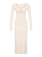 Twisted Knit Midi Dress
