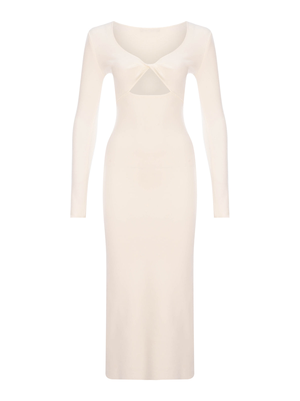 Twisted Knit Midi Dress