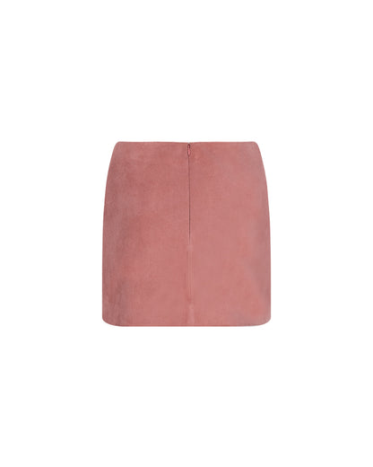 Zeynep Arçay Resort 2026 - Two Pocket Mini Suede Skirt
