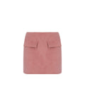 Zeynep Arçay Resort 2026 - Two Pocket Mini Suede Skirt