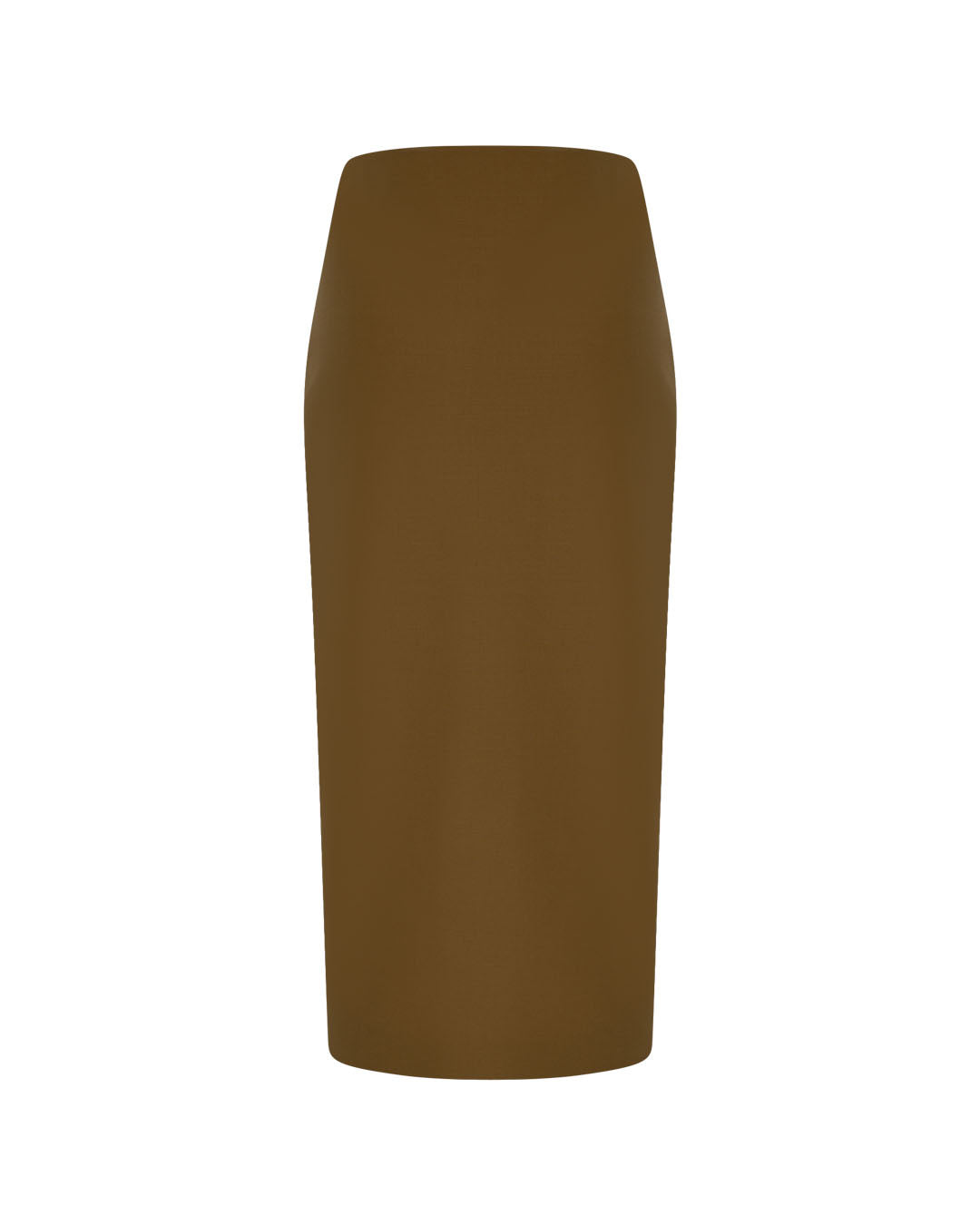 U-Slit Wool Pencil Skirt