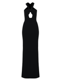V-Neck Jersey Maxi Dress
