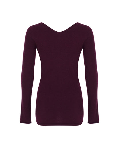 V-Neck Cashmere Mini Dress