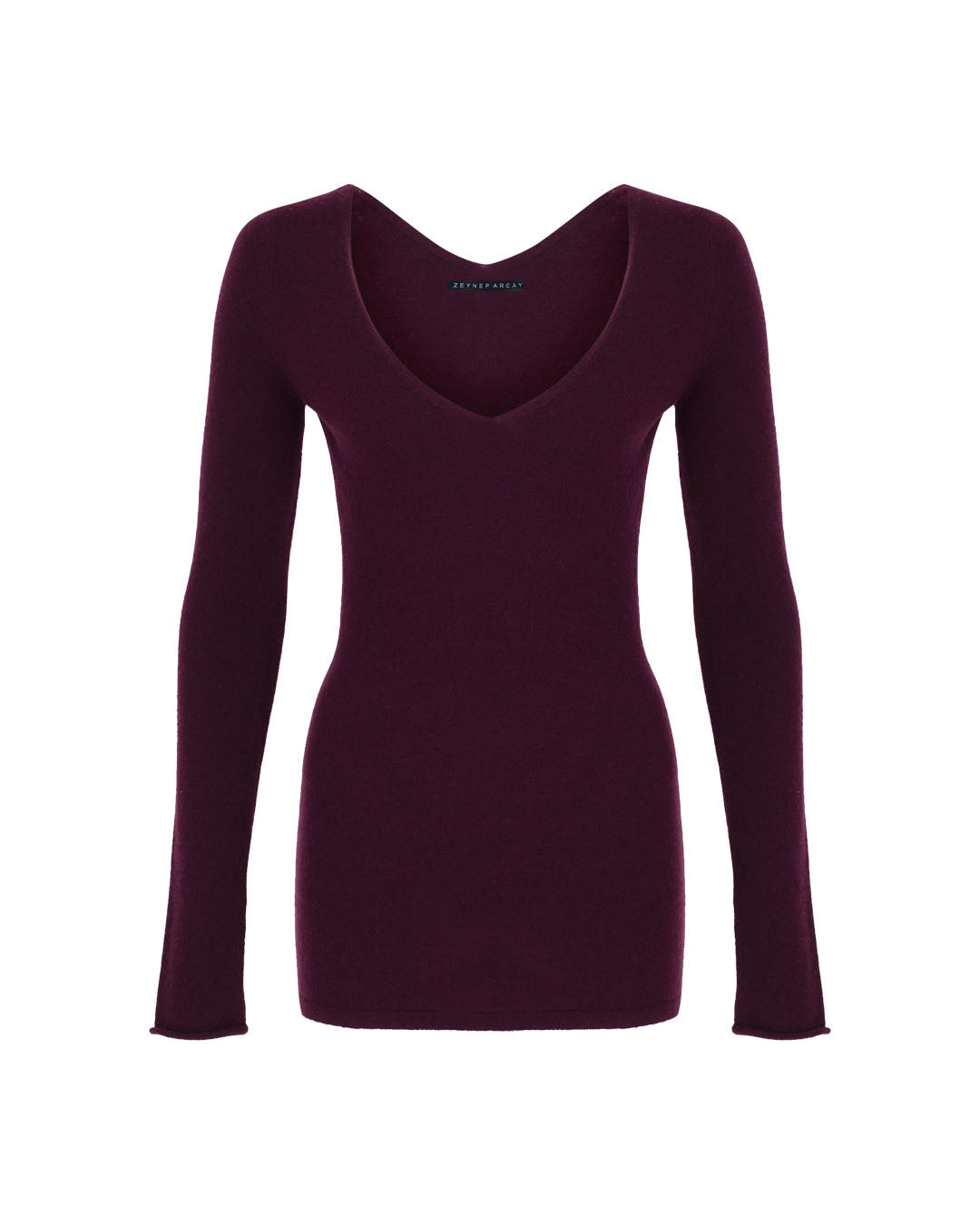 V-Neck Cashmere Mini Dress