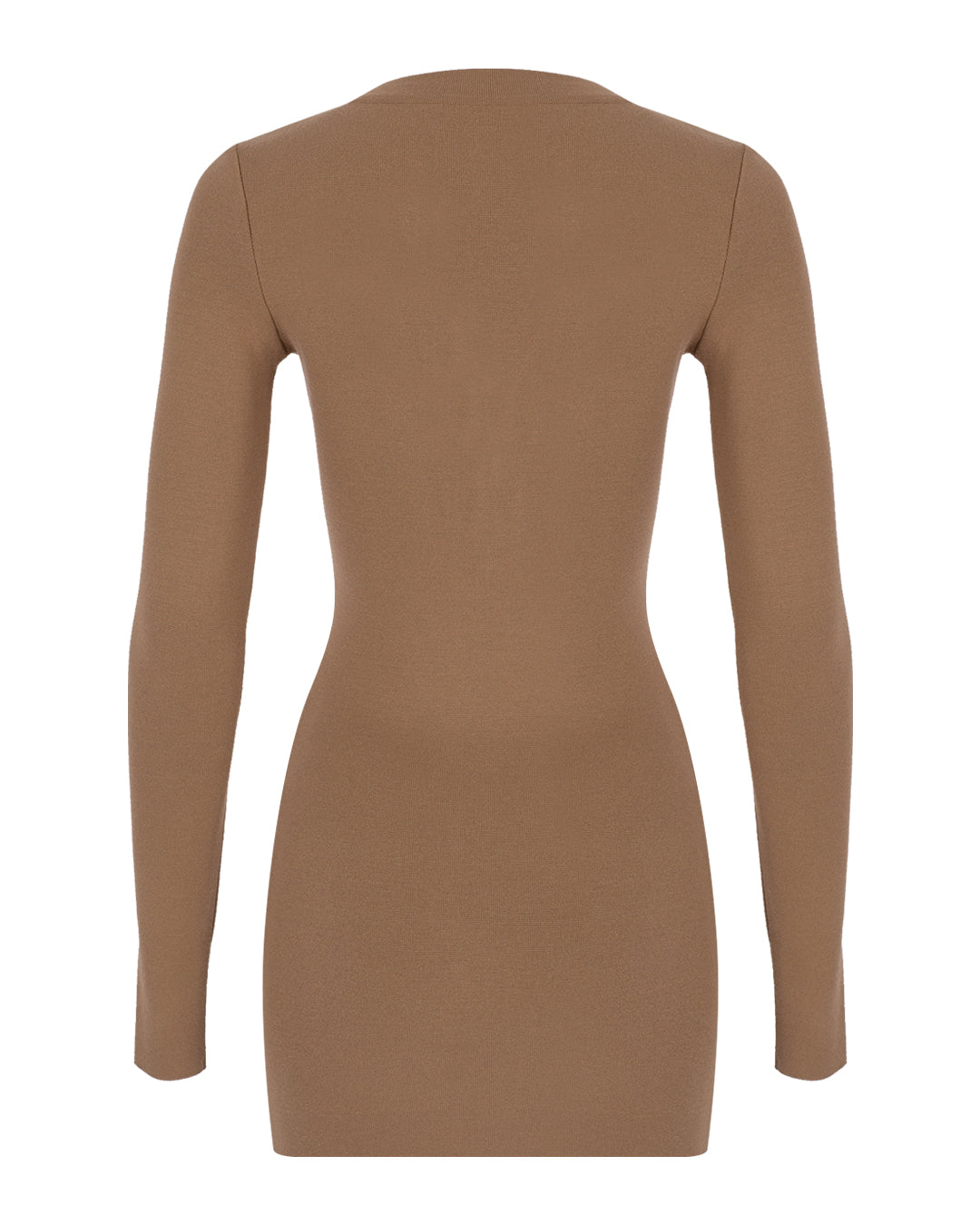 V Neck Mini Knit Dress