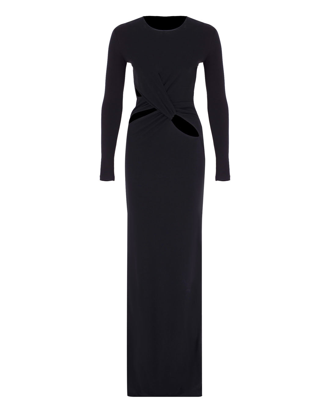 Waist Knot Maxi Jersey Dress
