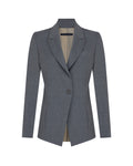 Wool One Button Blazer