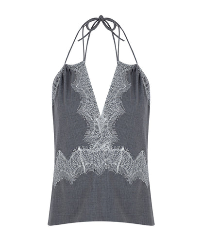 Wool Lace Blouse