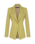 Wool One Button Blazer