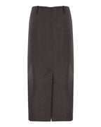 Wool Pencil Skirt with Pockets