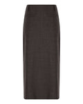 Wool Pencil Skirt with Pockets