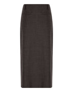 Wool Pencil Skirt with Pockets