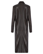 Wrap Leather Coat
