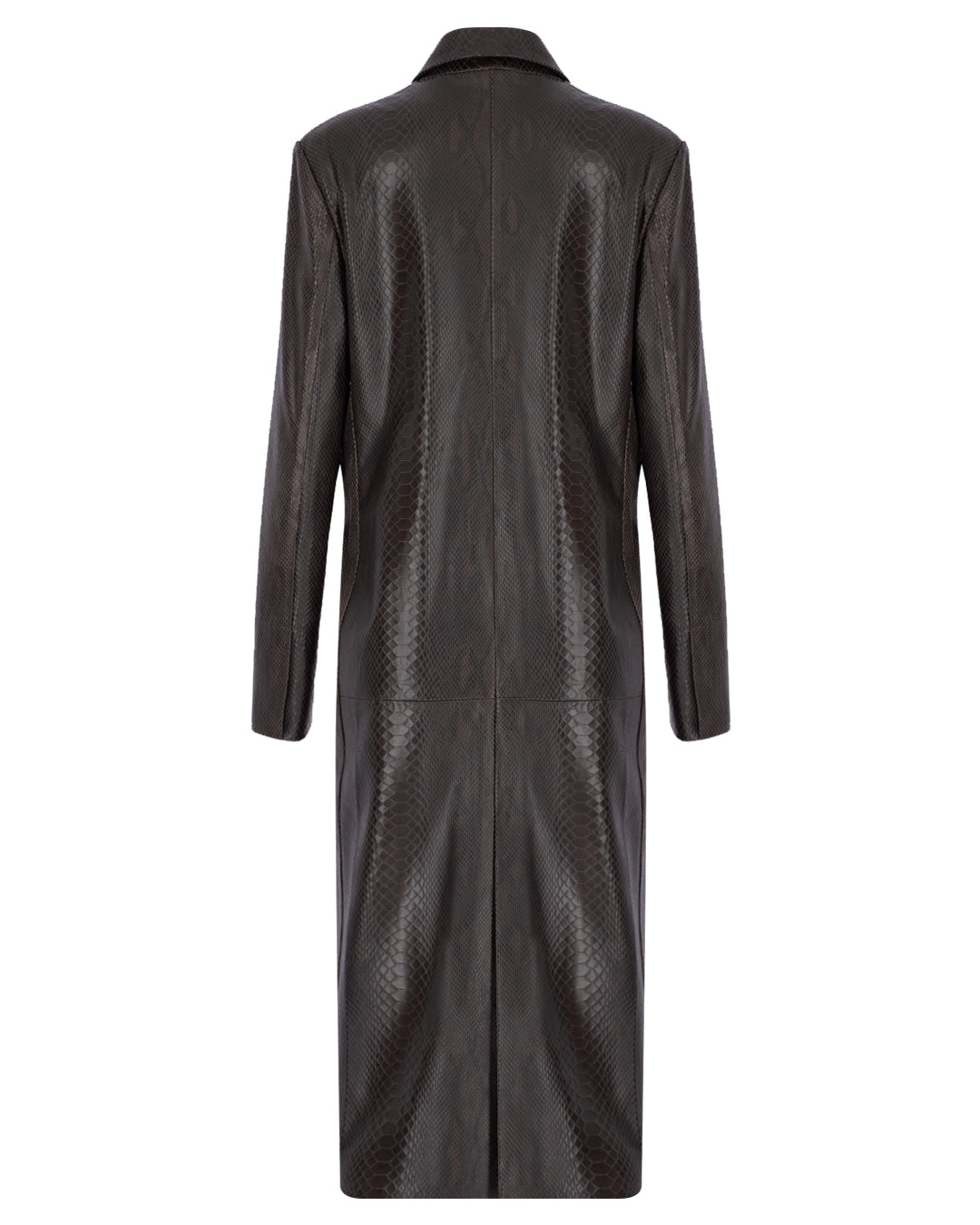 Wrap Leather Coat