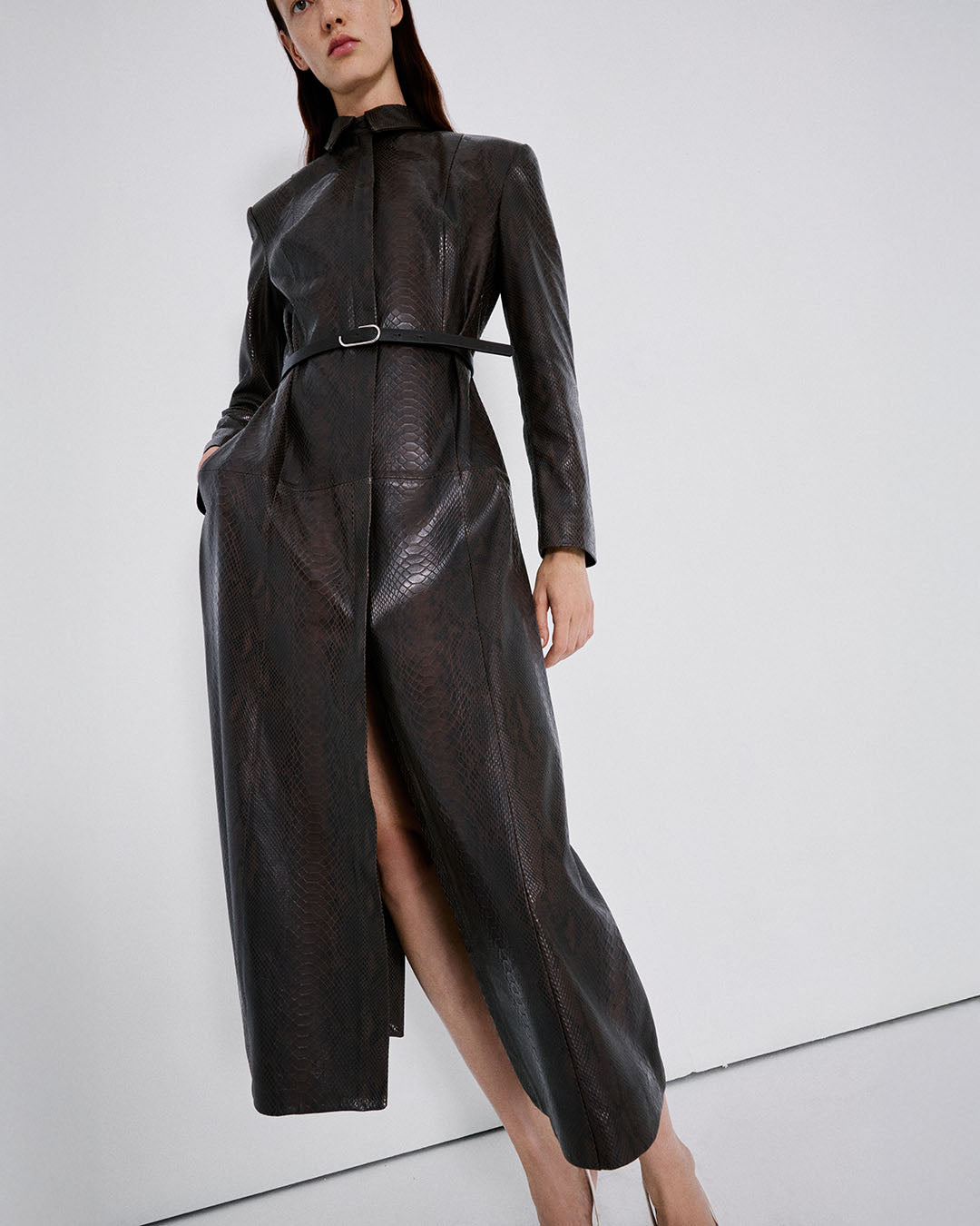Leather Coat Dress 0