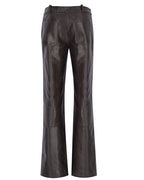 Zipped Cigaret Leather Pants