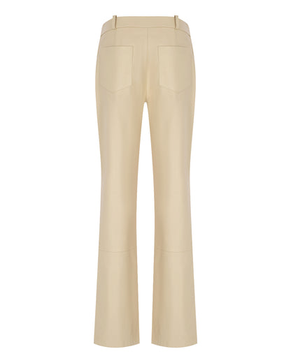 Zeynep Arçay Resort 2026 - Zipped Cigarette Leather Pants