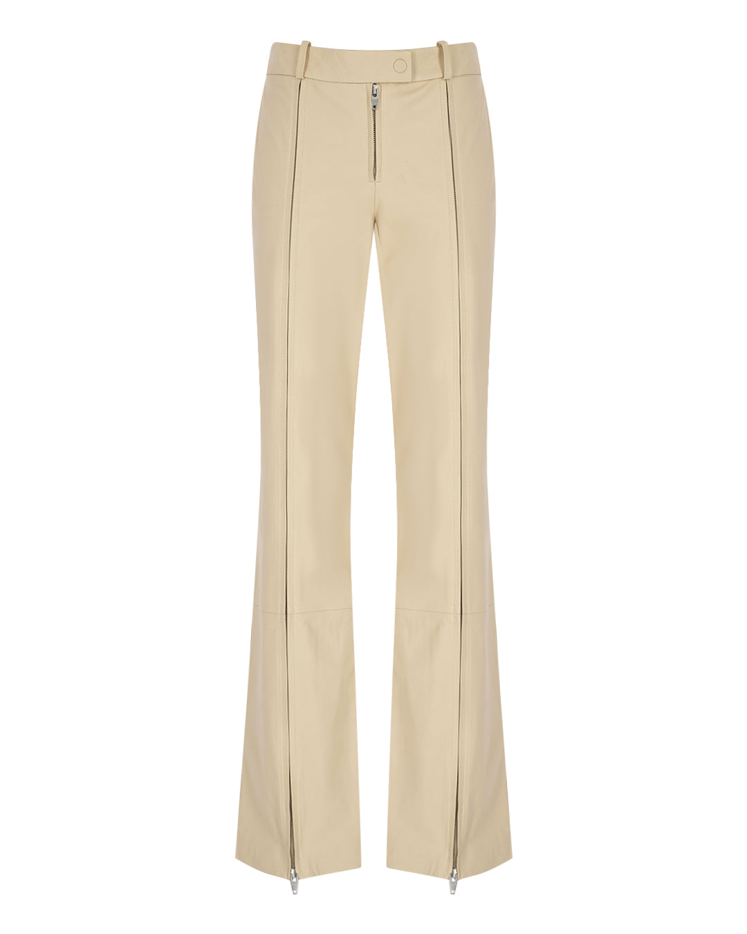 Zeynep Arçay Resort 2026 - Zipped Cigarette Leather Pants