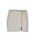 Zipped Mini Leather Skirt