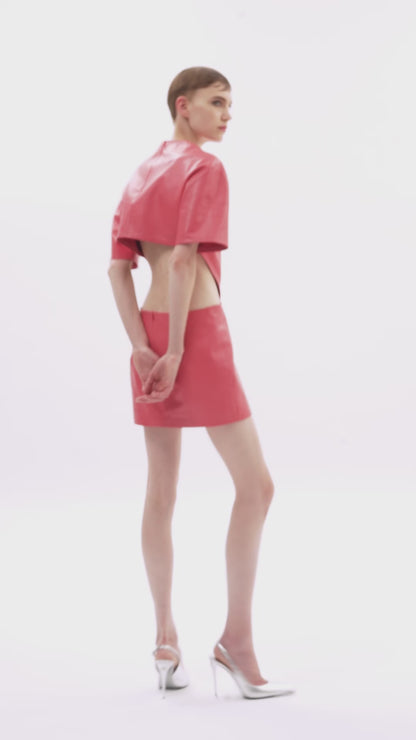 CutOut Mini Leather Dress